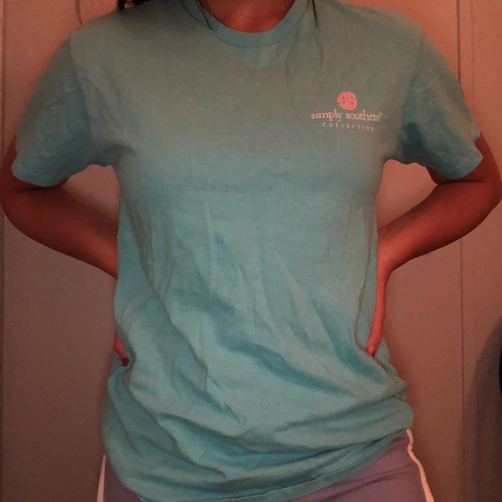 Simply Southern Light Blue Tee